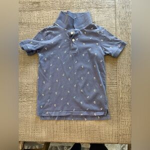 Carters Kids Anchor Pattern Polo Shirt - Blue